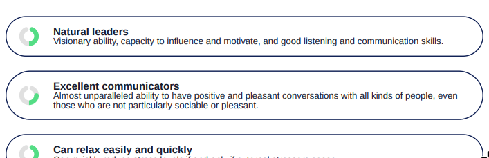 Example of valued soft skills in the Trimoji report